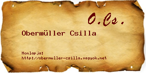Obermüller Csilla névjegykártya